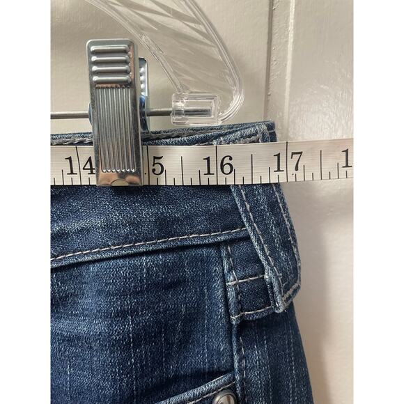 True Religion Blue Denim Relaxed Straight Flap Pockets Mens Jeans SZ 31 - Picture 8 of 8